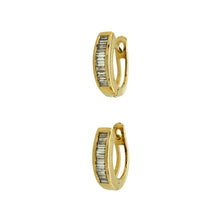 Load image into Gallery viewer, 18ct Gold &amp; Diamond Set Huggie Earrings
