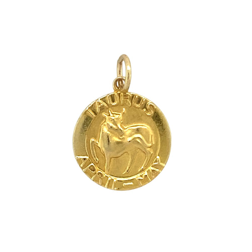 9ct Gold Taurus Pendant