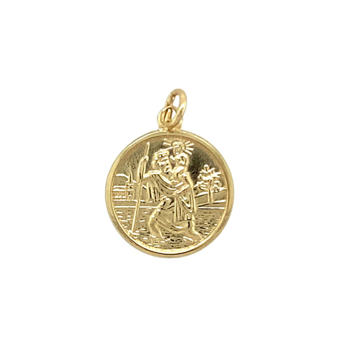 9ct Gold St Christopher Pendant