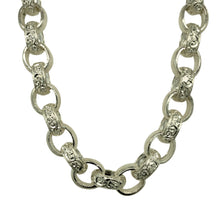 Load image into Gallery viewer, New 925 Silver 24&quot; Patterned Belcher Chain 78 grams
