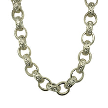 Load image into Gallery viewer, New 925 Silver 24&quot; Patterned Belcher Chain 74 grams
