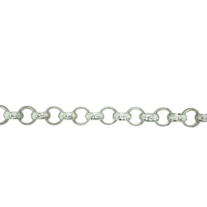 New 925 Silver 24" Patterned Belcher Chain 72 grams