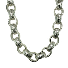 Load image into Gallery viewer, New 925 Silver 26&quot; Patterned Belcher Chain 79 grams
