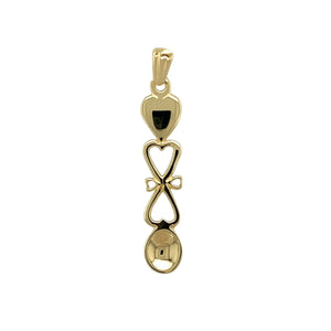 9ct Gold Welsh Lovespoon Pendant