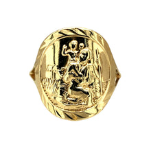 Load image into Gallery viewer, 9ct Gold St Christopher Ring
