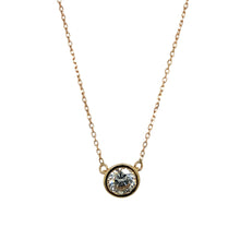 Load image into Gallery viewer, 9ct Gold &amp; Cubic Zirconia 16&quot; Necklace
