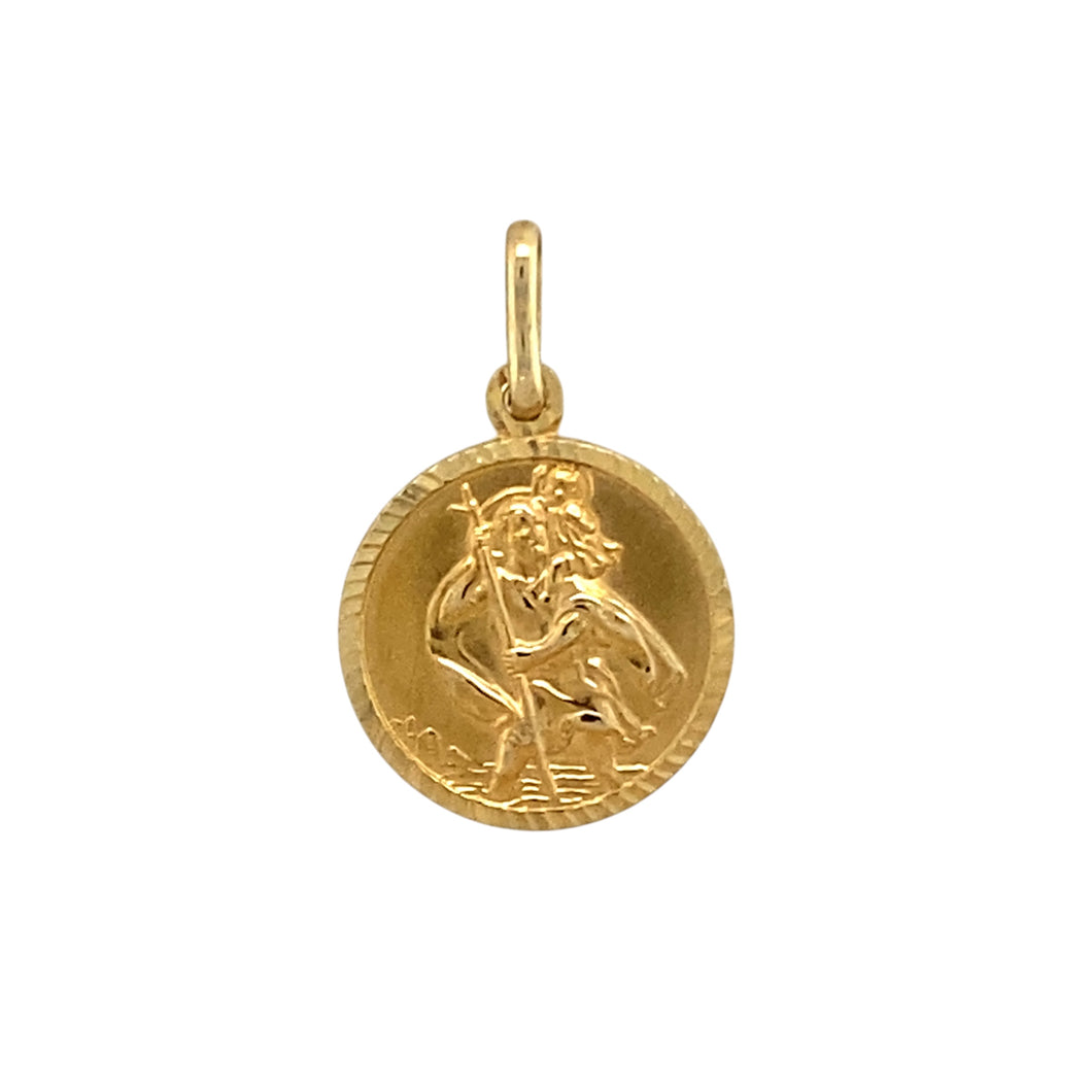 9ct Gold St Christopher Pendant