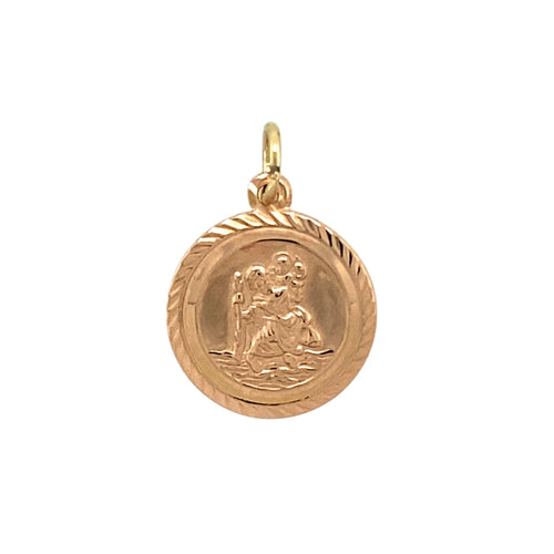 9ct Gold St Christopher Pendant