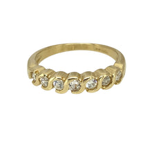 Load image into Gallery viewer, 9ct Gold &amp; Cubic Zirconia Set Band Ring
