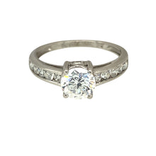 Load image into Gallery viewer, 9ct White Gold &amp; Cubic Zirconia Set Solitaire Ring
