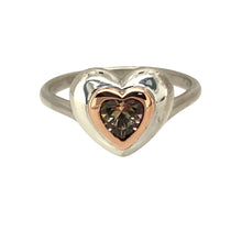 Load image into Gallery viewer, 925 Silver &amp; Mystic Topaz Set Clogau Heart Ring
