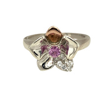 Load image into Gallery viewer, 925 Silver &amp; Topaz Set Clogau Flower Ring
