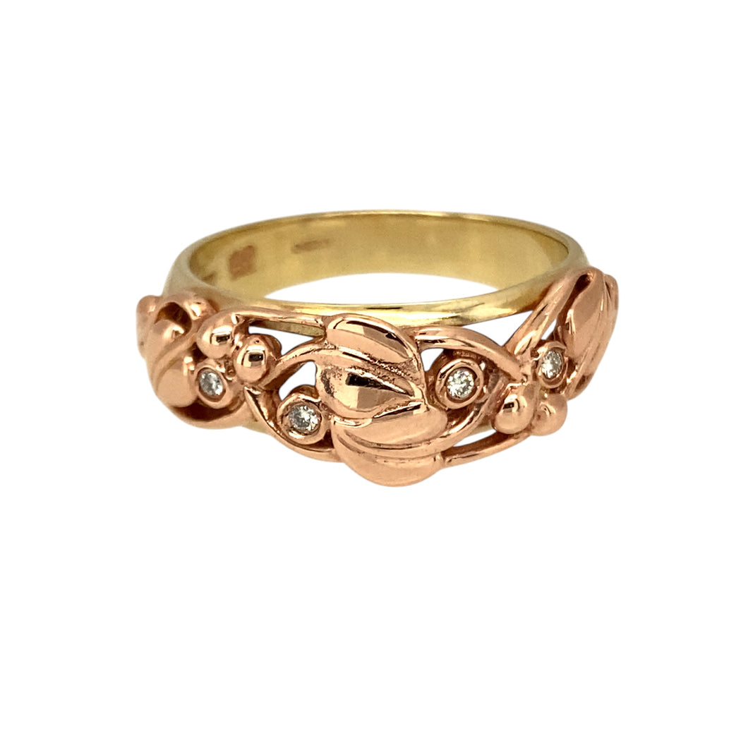 9ct Gold & Diamond Set Clogau Tree of Life Ring