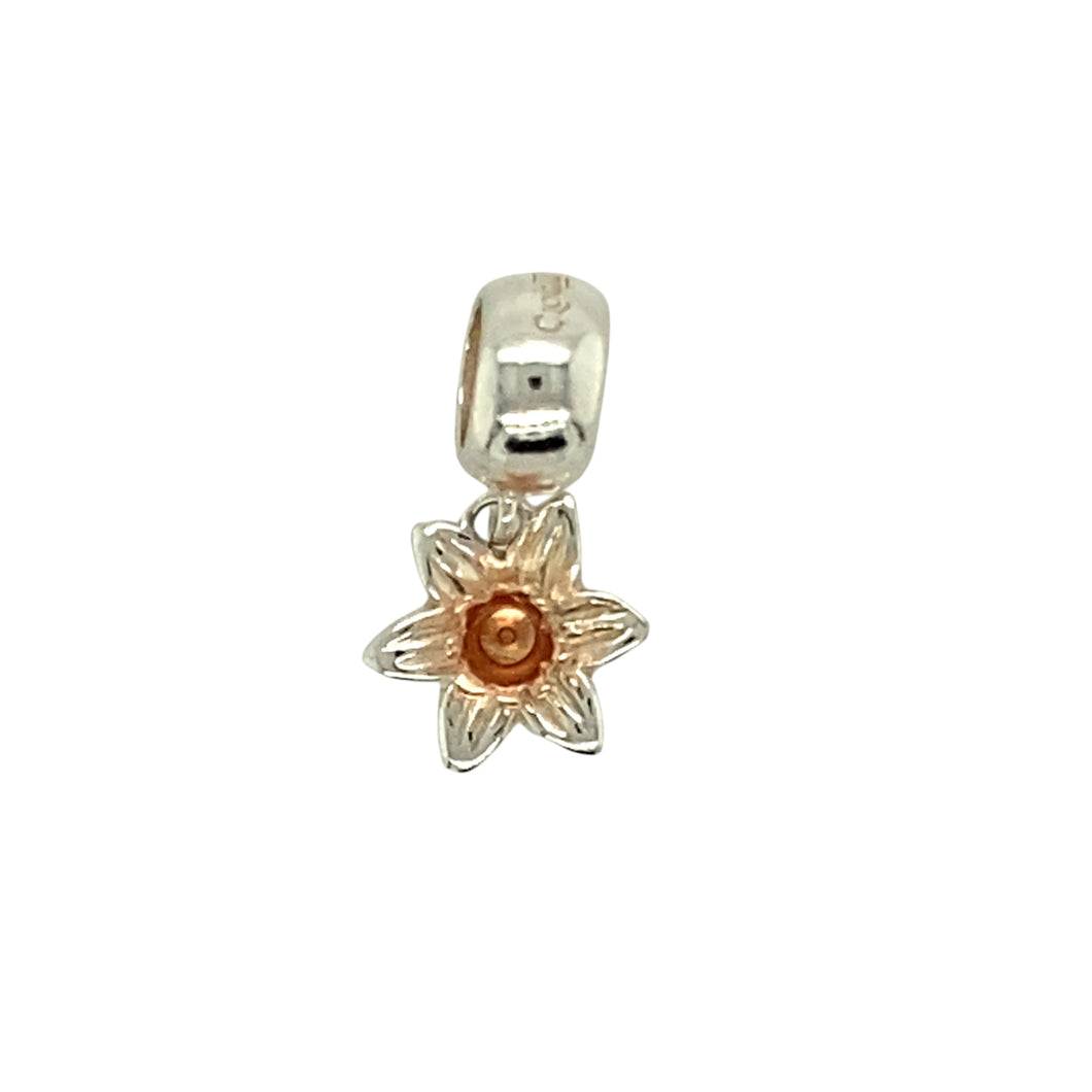 925 Silver Clogau Daffodil Charm