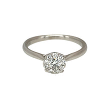 Load image into Gallery viewer, 18ct White Gold &amp; Diamond Set Halo Solitaire Ring
