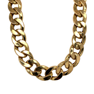 9ct Gold 20" Hollow Curb Chain