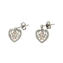 Load image into Gallery viewer, 925 Silver Clogau Welsh Heart Royalty Drop Earrings
