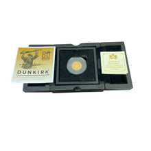 Load image into Gallery viewer, A 2020 80th Dunkirk Anniversary Queen Elizabeth 22ct Gold Full Sovereign with a Dunkirk &#39;we shall never surrender&#39; reverse
