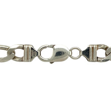 Load image into Gallery viewer, Preowned 925 Solid Silver 20&quot; Figaro Chain with the weight 59.30 grams and link width 10mm
