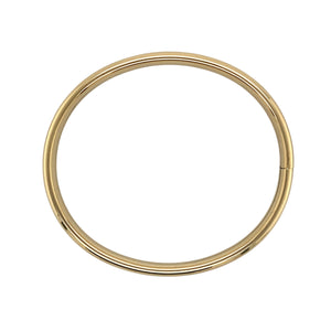 9ct Gold Plain Hollow Opening Bangle