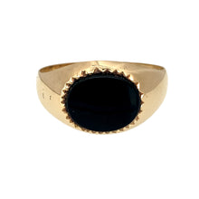 Load image into Gallery viewer, 9ct Gold &amp; Onyx Set Signet Ring
