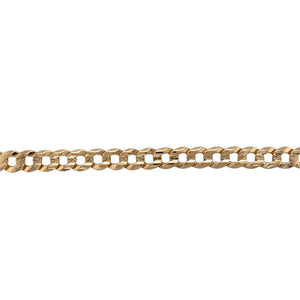 9ct Gold 9.25" Curb Bracelet