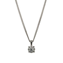 Load image into Gallery viewer, 18ct White Gold &amp; Diamond Set Multi Stone Solitaire 18&quot; Necklace
