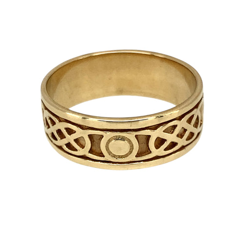 9ct Gold Celtic Knot Band Ring