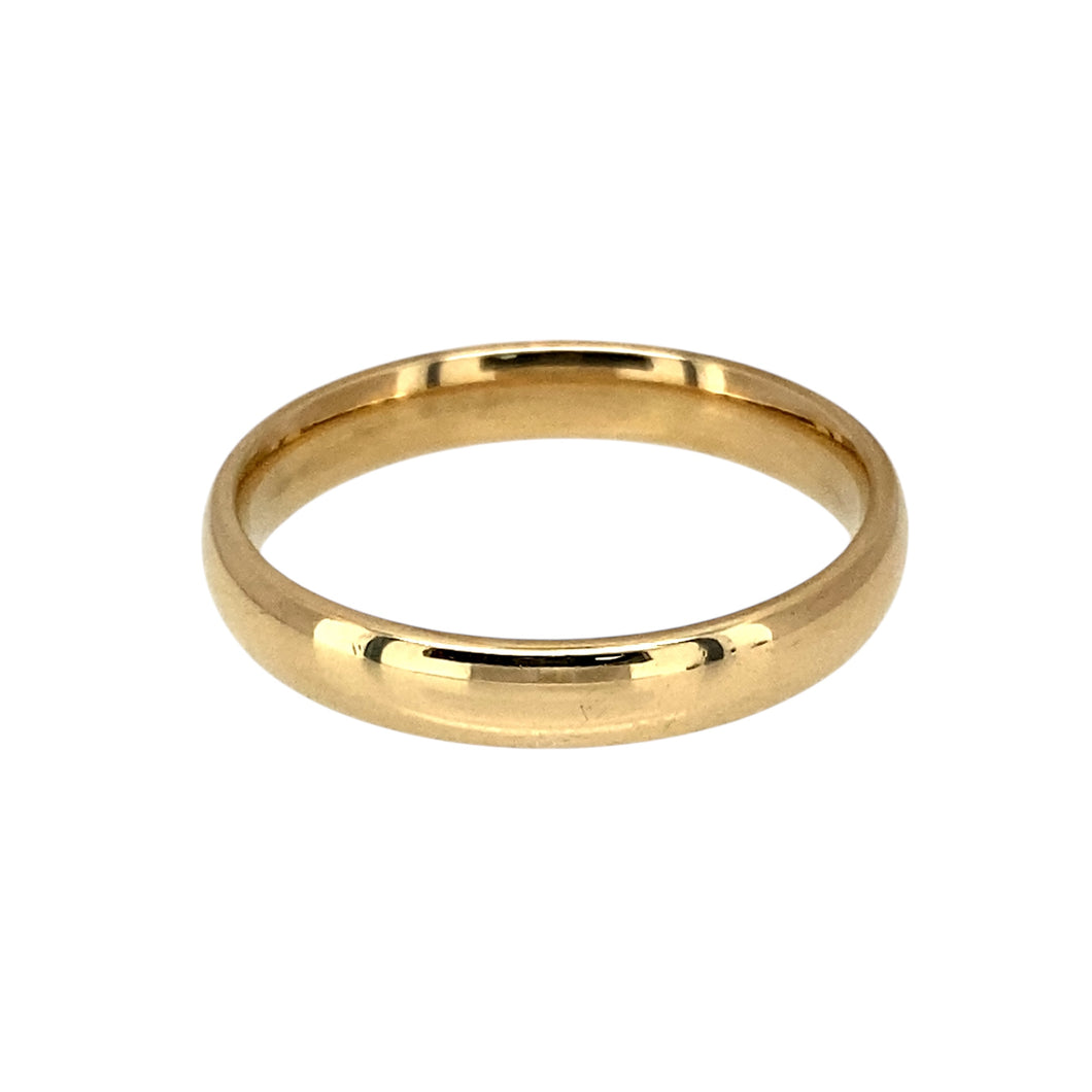 9ct Gold 3mm Wedding Band Ring