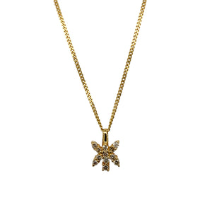 18ct Gold & Diamond Set Butterfly 16" Necklace