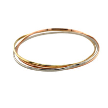 Load image into Gallery viewer, 9ct Gold Three Band Twist Bangle
