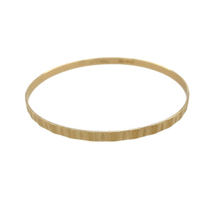 9ct Solid Gold Patterned Bangle