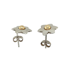 Load image into Gallery viewer, 9ct White Gold Flower Stud Earrings
