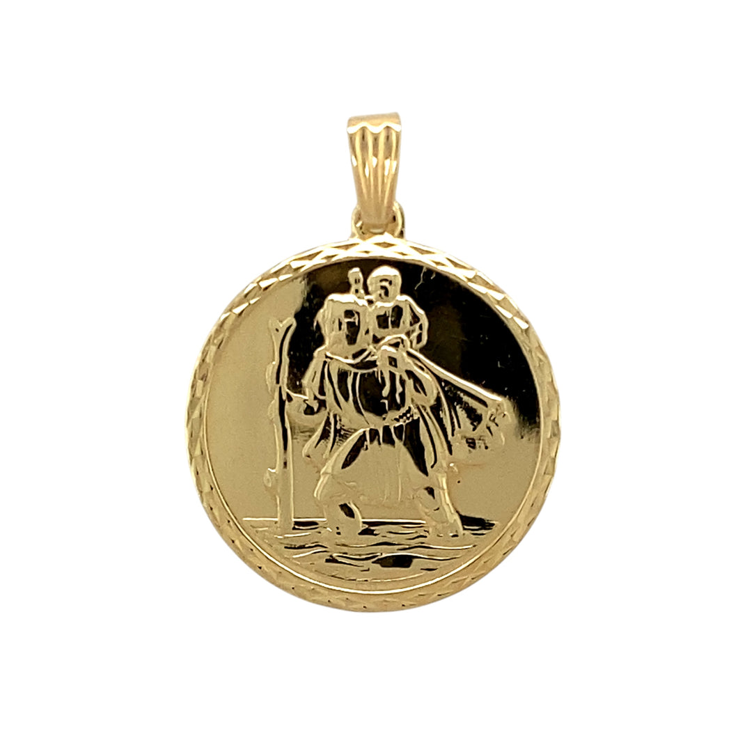 9ct Gold St Christopher Pendant