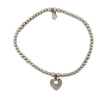 Load image into Gallery viewer, 925 Silver Clogau Heart Stretchy Beaded Bracelet
