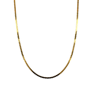 9ct Gold 15" Flat Snake Chain