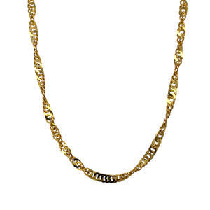 9ct Gold 16" Singapore Chain