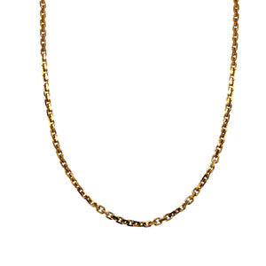 9ct Gold 22" Faceted Belcher Chain