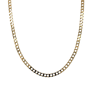 9ct Gold 24" Square Curb Chain