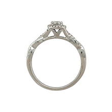 Load image into Gallery viewer, 9ct White Gold &amp; Diamond Set Solitaire Halo Ring
