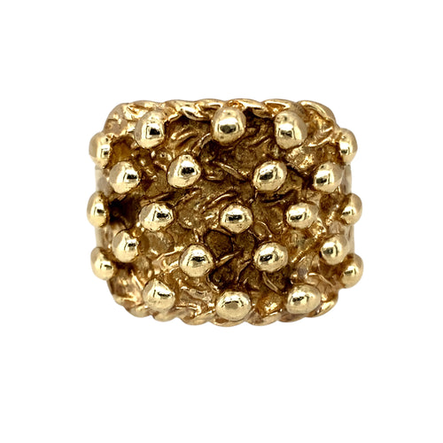 9ct Gold Five Row Keeper Ring