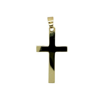 Load image into Gallery viewer, Preowned 9ct Yellow Gold Patterned Cross Pendant with the weight 0.70 grams
