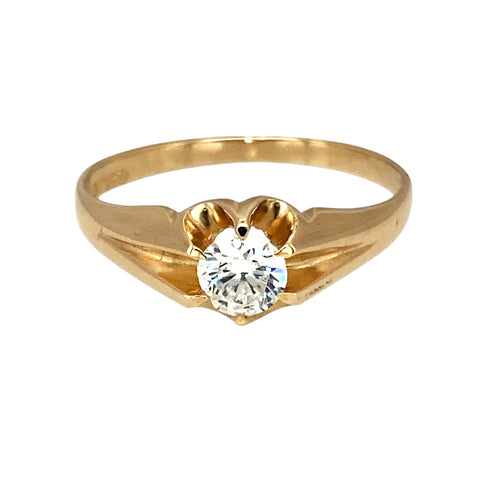 9ct Gold & Cubic Zirconia Set Ring