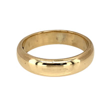 Load image into Gallery viewer, Preowned 9ct Yellow Gold Clogau Cariad 5mm Wedding Band Ring in size T with the weight 6.60 grams
