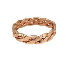 Load image into Gallery viewer, 9ct Welsh Gold Celtic Weave Band Ring
