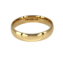 Load image into Gallery viewer, Preowned 9ct Yellow Gold 4mm Wedding Band Ring in size P with the weight 3 grams
