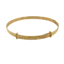 Load image into Gallery viewer, 9ct Gold Patterned Expanding Bangle
