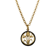 Load image into Gallery viewer, 9ct Gold Welsh Daffodil Circle 18&quot; Necklace
