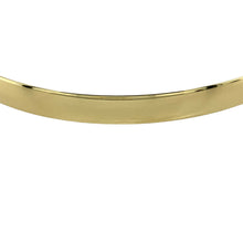 Load image into Gallery viewer, Preowned 9ct Yellow Solid Gold Plain Bangle with the weight 7.10 grams. The bangle width is 5mm and the bangle diameter is 6.5cm
