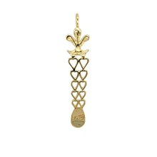 Load image into Gallery viewer, 9ct Gold Welsh Three Feather Lovespoon Pendant
